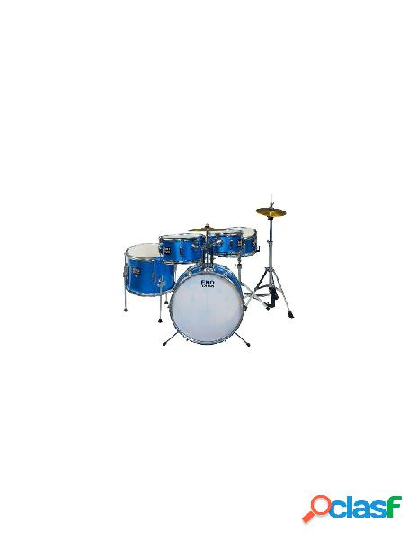 Eko - batteria acustica eko drums ed 200 metallic blue