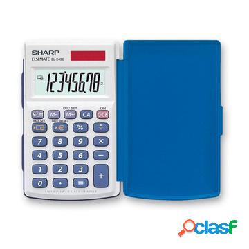 El-243eb tasca calcolatrice di base blu, bianco
