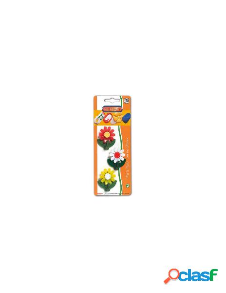 Eliplast - ganci adesivi eliplast 4 3 margherita assortito