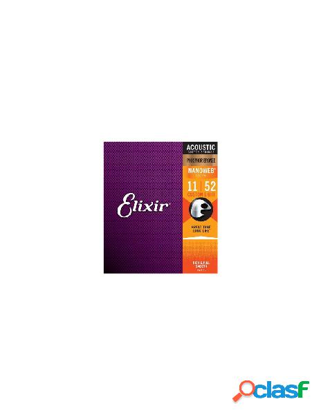 Elixir - muta corde chitarra acustica elixir 16027 nanoweb