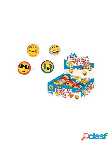 Emoticon yoyo dsp 12 pz c.luce disegni assortiti