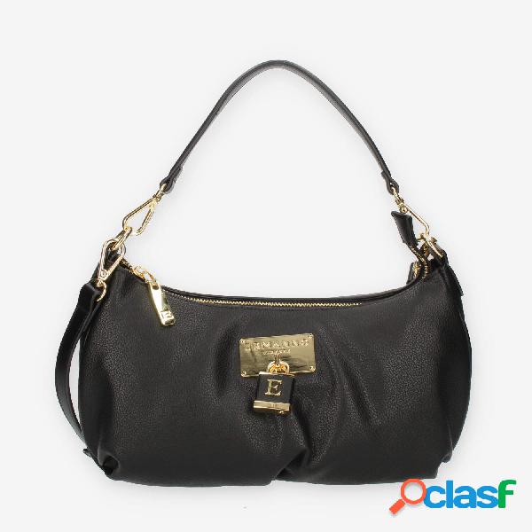 Ermanno Scervino Hobo Ohanna Solid Borsetta a tracolla nera