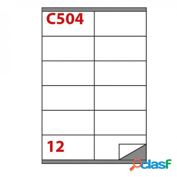 Etichetta adesiva C504 - permanente - 105x48 mm - 12