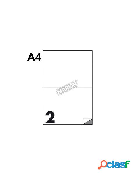 Etichette adesive markin 210x148,5 mm, 2 etichette / foglio,
