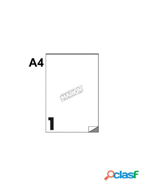 Etichette adesive markin 210x297 mm, 1 etichette / foglio,