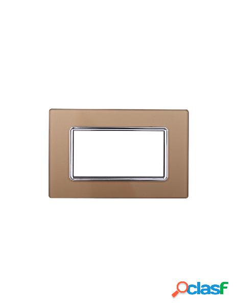 Ettroit - ettroit placca in vetro serie space 4p colore oro