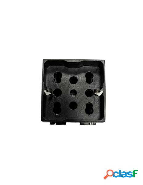 Ettroit presa multi standard 2p+t schuko + bipasso nero