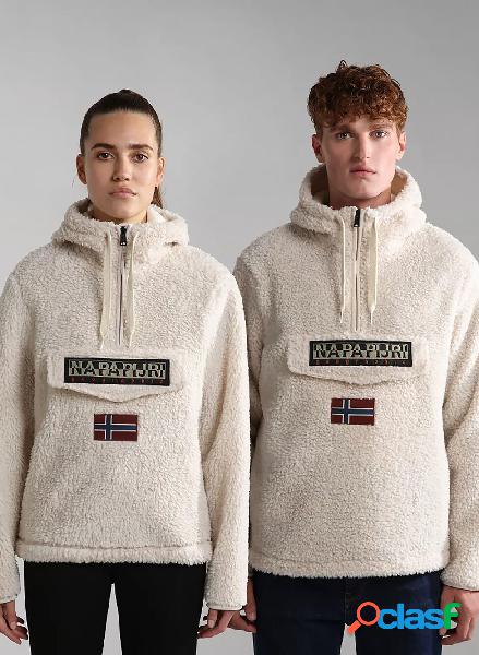 FELPA IN PILE CON CAPPUCCIO BURGEE UNISEX