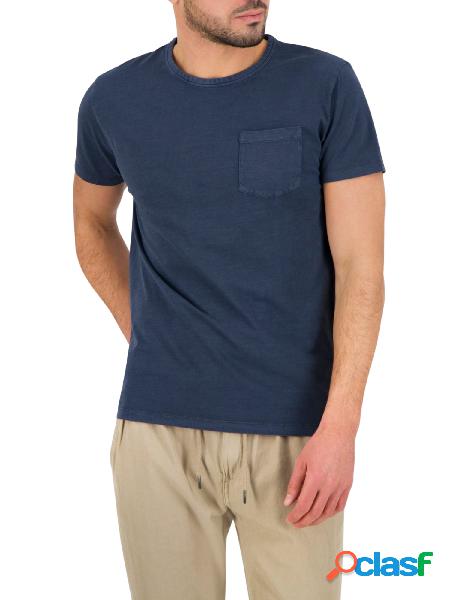 FRED MELLO T-shirt a maniche corte con taschino Blu
