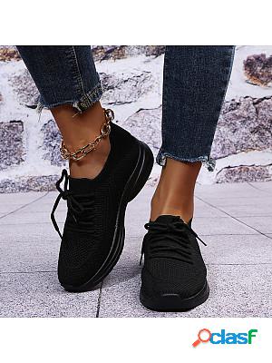 Fashion Flat Comfortable Lace-up Sneakers