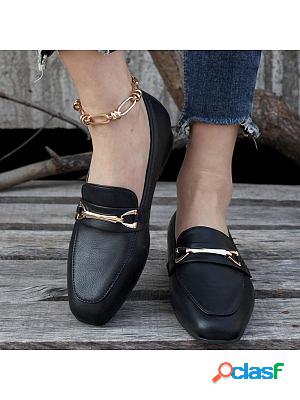 Fashion Solid Color Casual Comfort Flats