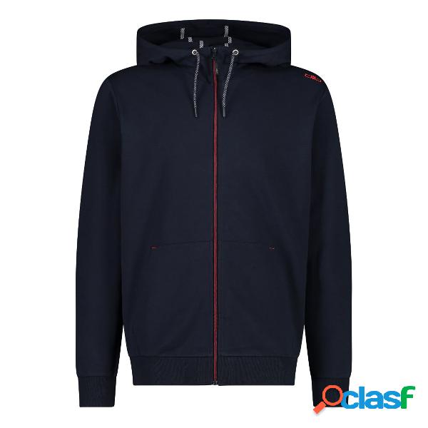 Felpa Cmp Full Zip (Colore: BLACK BLUE, Taglia: 52)