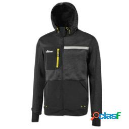 Felpa Galaxy - taglia L - nero-giallo - U-power (unit
