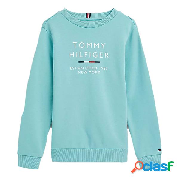 Felpa Tommy Hilfiger Logo Junior (Colore: ocean tide,