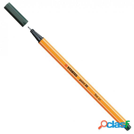 Fineliner Point 88 - tratto 0,4 mm - verde oliva 63 -