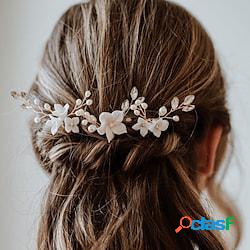Fiori Copricapo Accessori per capelli Lega Matrimonio
