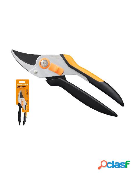 Fiskars - forbice potatura p331 bypass solid siver, nero e