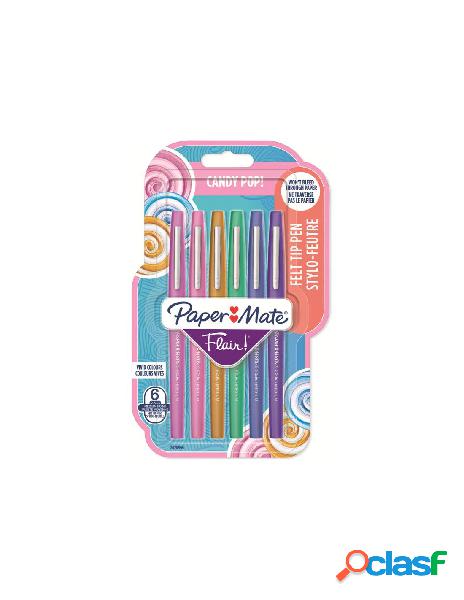 Flair/nylon versione candy pop in blister set 6 colori: