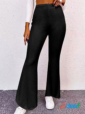 Flared High Waist Track Casual Pants