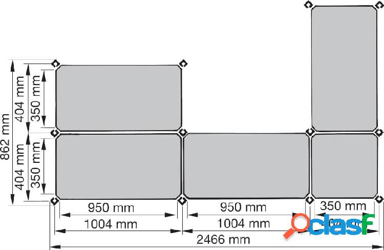 GARANT - Scaffali multiuso elemento base Profondità 400 mm