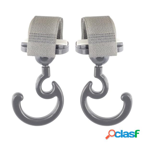 Ganci Universali Stroller Magic Hook Solid Grigio 10X6X3 Cm