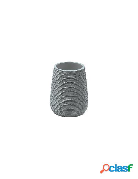 Gedy - bicchiere porta spazzolino gedy gm98 08 gemini grigio