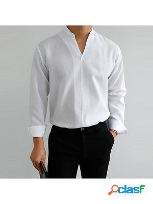 Gentlemans Simple Design Casual Vacation Shirt