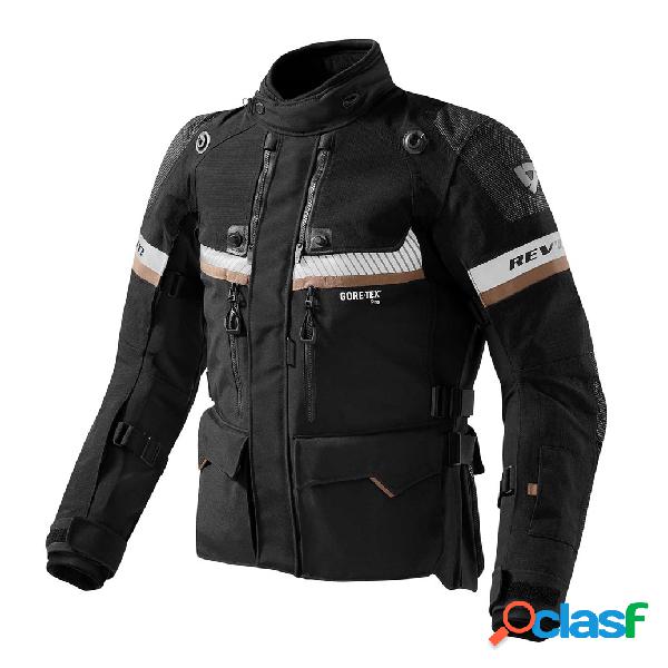 Giacca moto Revit Dominator GTX Nero Sabbia
