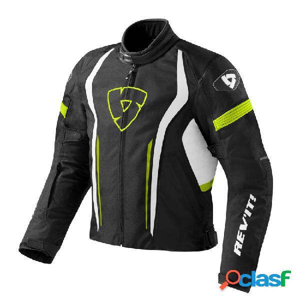 Giacca moto Revit Raceway Nero Giallo neon