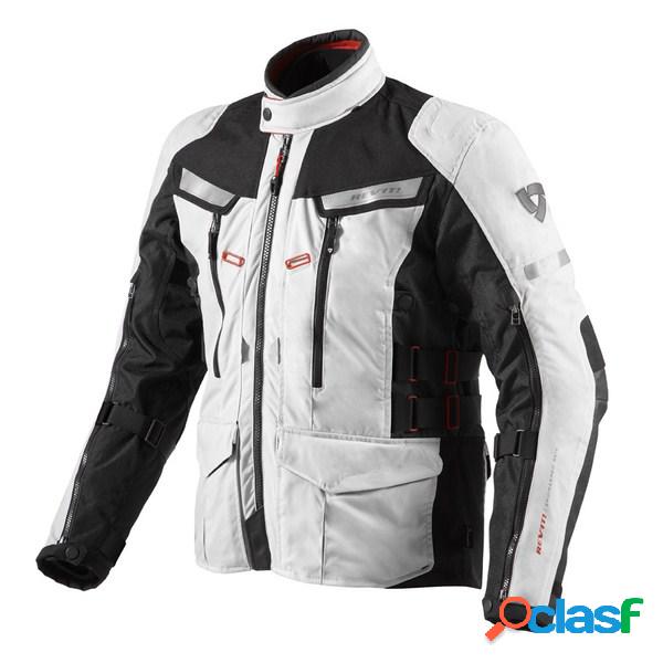 Giacca moto Revit Sand 2 Argento Nero