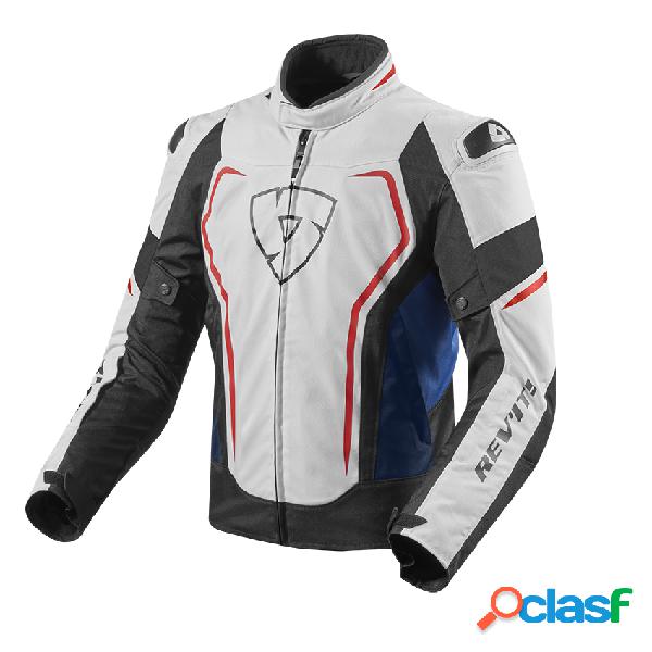 Giacca moto estiva Revit Vertex Bianco Blu