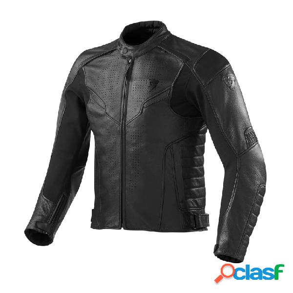 Giacca moto pelle Revit Airstream Nero