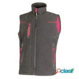 Gilet donna Universe Lady - taglia M - grigio-fucsia -