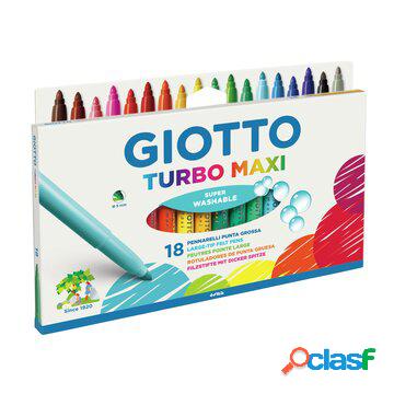 Giotto astuccio 18 pennarelli turbo maxi