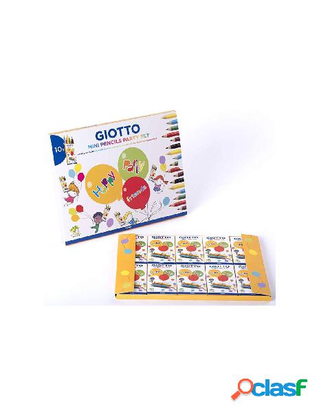 Giotto party set mini matite - confezione da 10 blister