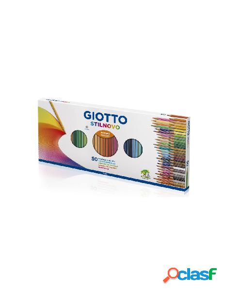 Giotto stilnovo 50 colori scatola 50 pz + temperamatite