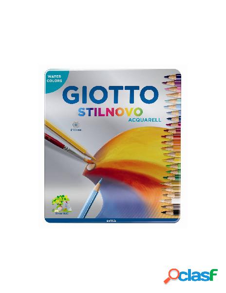 Giotto stilnovo acquarellscatola in metallo 24 pz