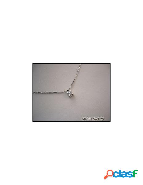 Girocollo oro diamante solitario ct 0.20 - 610117 Valore 650