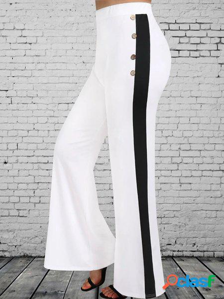 Giunto diviso Fibbia Multicolore Casuale Pantaloni