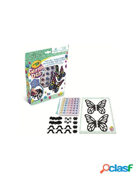 Glitter dots magici mosaici farfalla 3d
