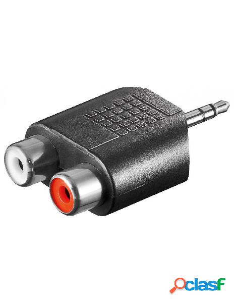 Goobay - adattatore audio 3.5mm maschio a 2 rca stereo