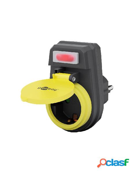 Goobay - adattatore di presa di corrente da esterno ip44 con