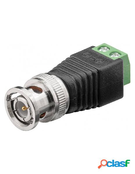 Goobay - adattatore terminal block 2-pin a bnc maschio