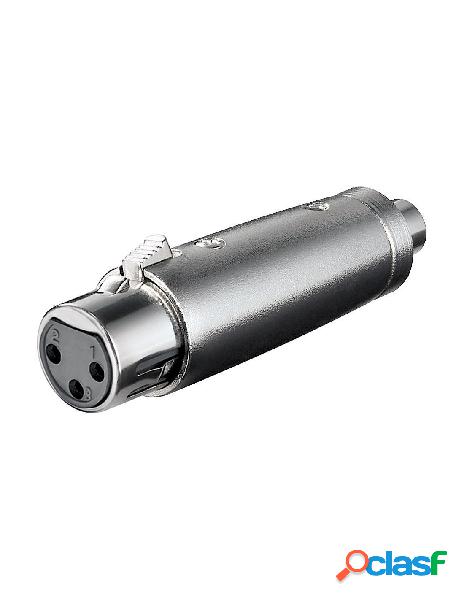 Goobay - adattatore xlr cannon femmina a rca femmina