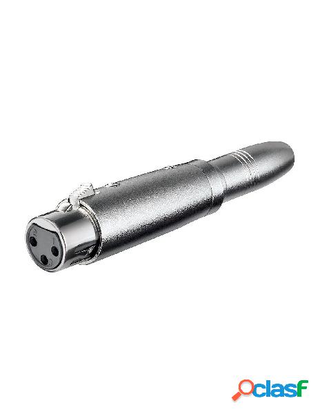 Goobay - adattatore xlr cannon femmina ad audio 6,35mm