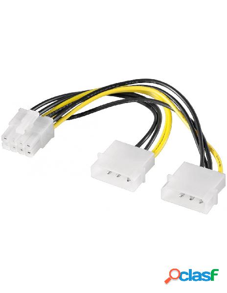 Goobay - cavo alimentazione pci express 8 poli