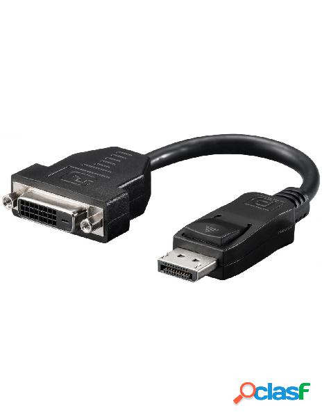 Goobay - cavo monitor displayport maschio a dvi-d femmina 20