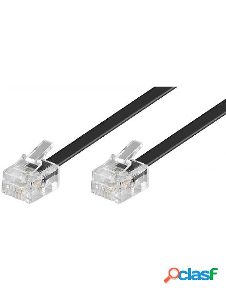 Goobay - cavo telefonico rj11 modulare 6p4c 3m