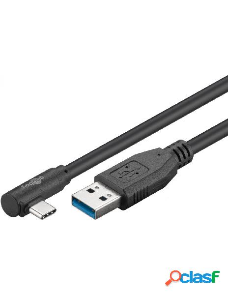 Goobay - cavo usb3.0 usb-c&trade m 90&deg a usb tipo a m 1m