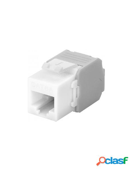 Goobay - frutto keystone rj45 cat6a utp 500mhz bianco